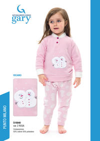 BABY GIRL'S S/L PAJAMAS S10040 Tellini S.r.l. Wholesale Clothing